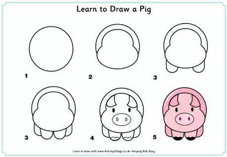 Hướng dẫn Cách vẽ con cừu đơn giản với 9 bước  Hình cho bé tô màu